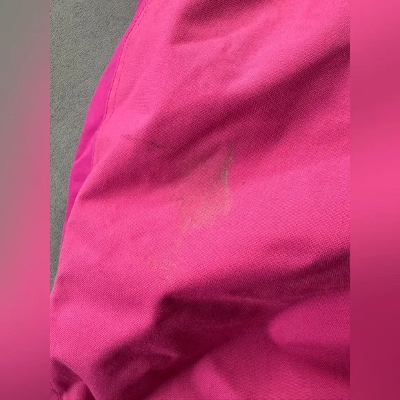 Lands' End Kids Pink Squall Waterproof Insulated Iron Knee Snow Bibs Kids 8 - Picture 3 of 10